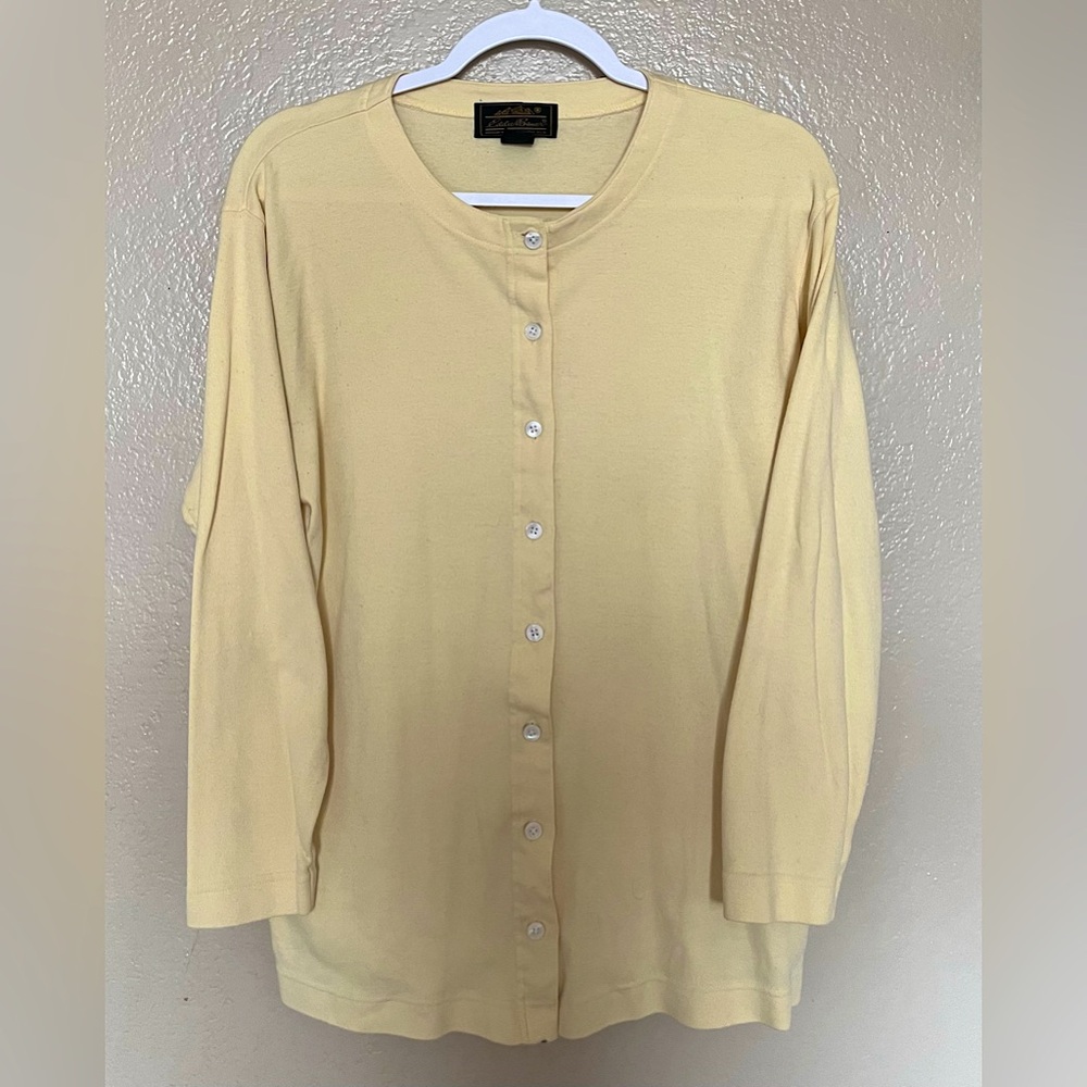 Pastel Yellow Vintage Cardigan